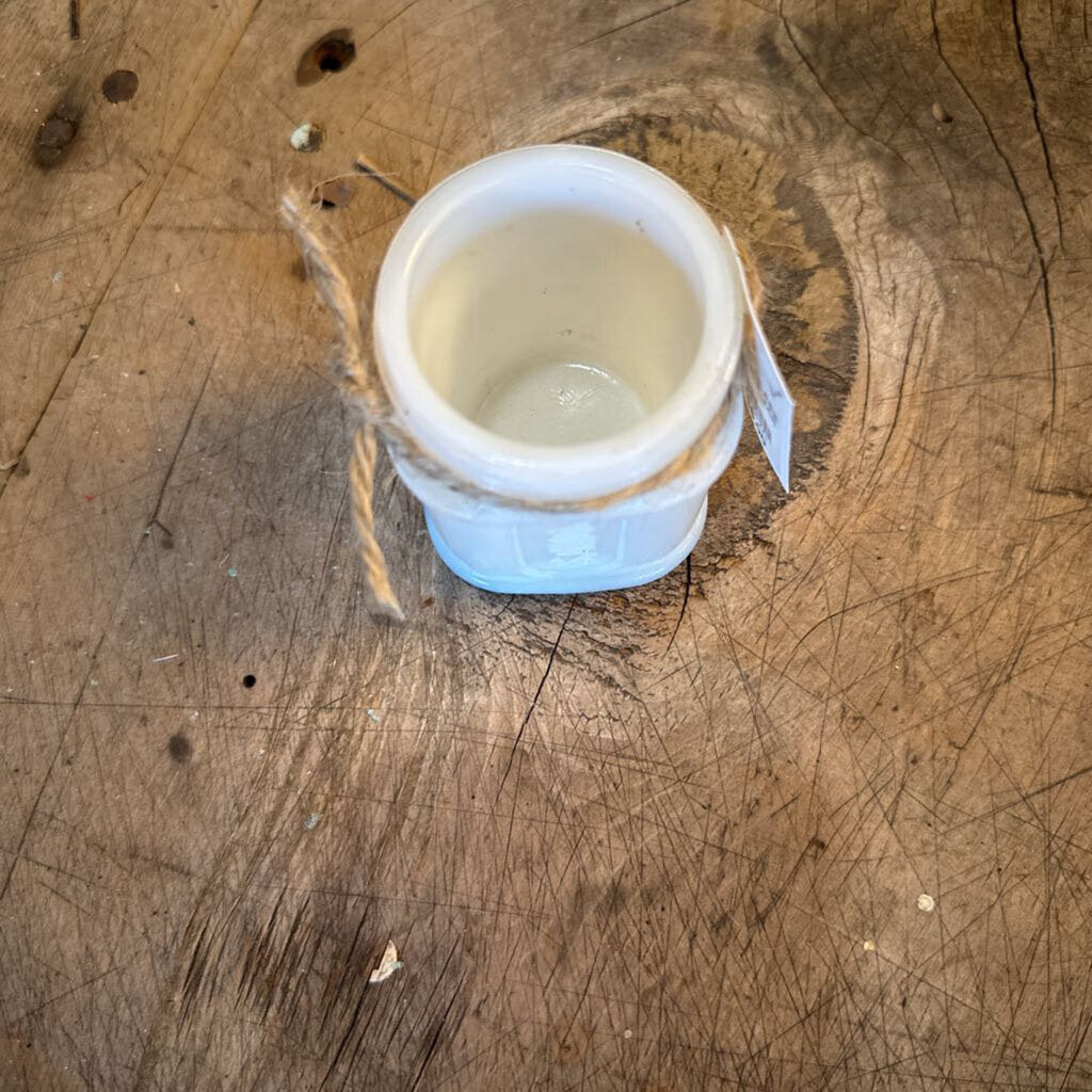 MILK GLASS PONDS JAR