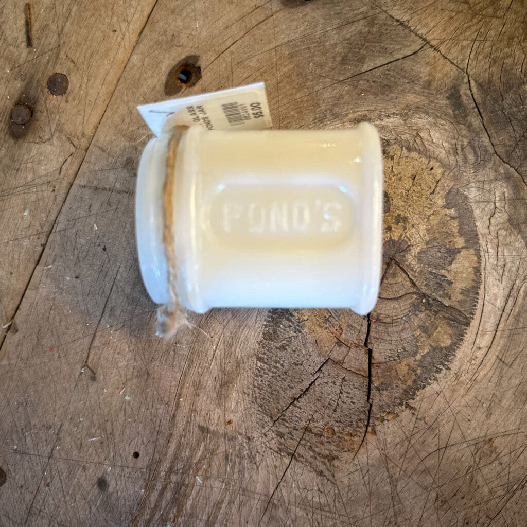 MILK GLASS PONDS JAR