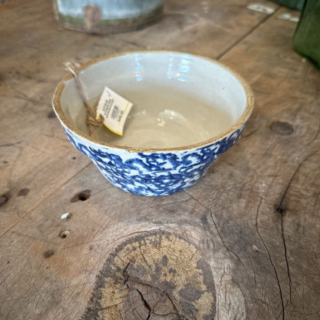 STONEWARE "SPONGEWARE" BOWL