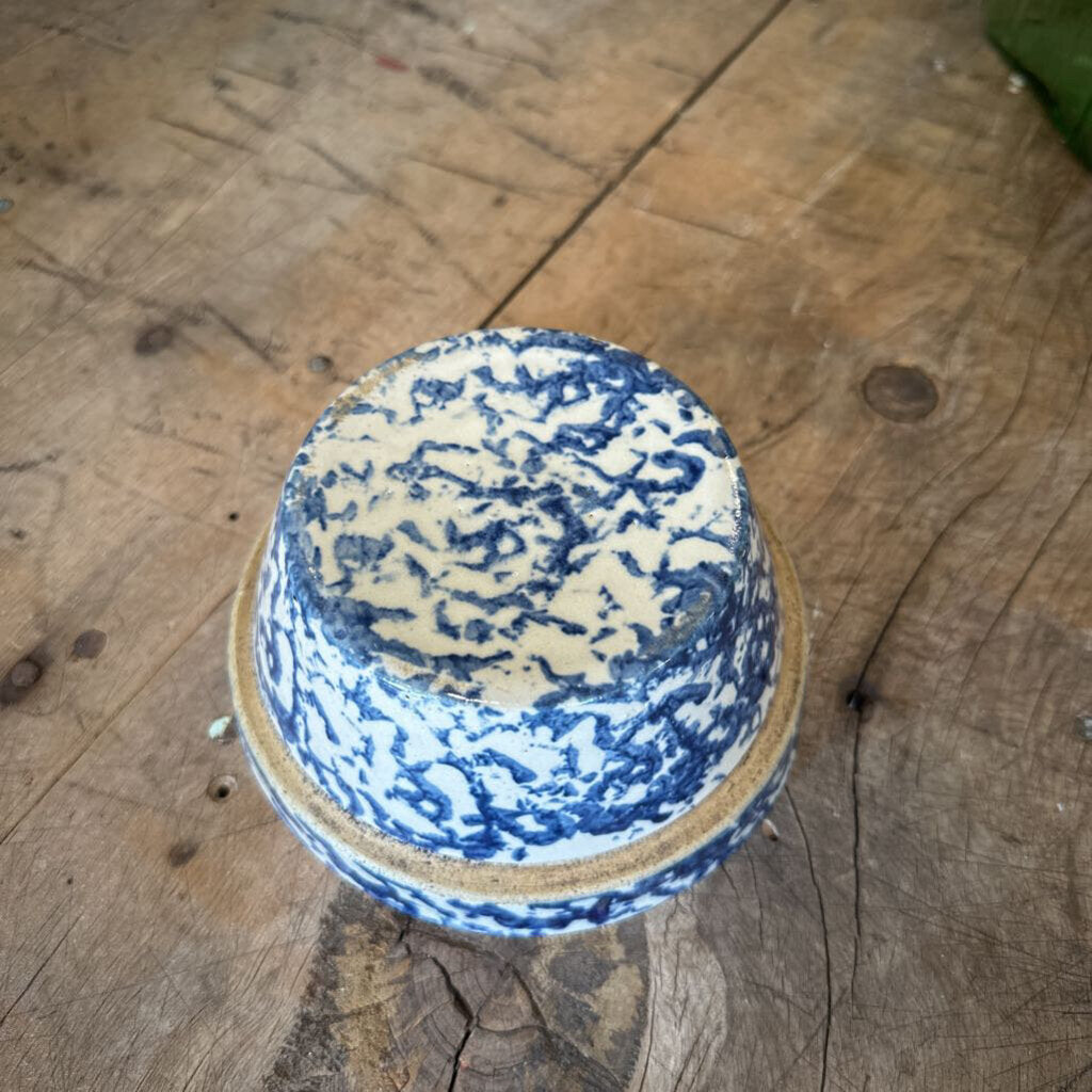 STONEWARE "SPONGEWARE" BOWL
