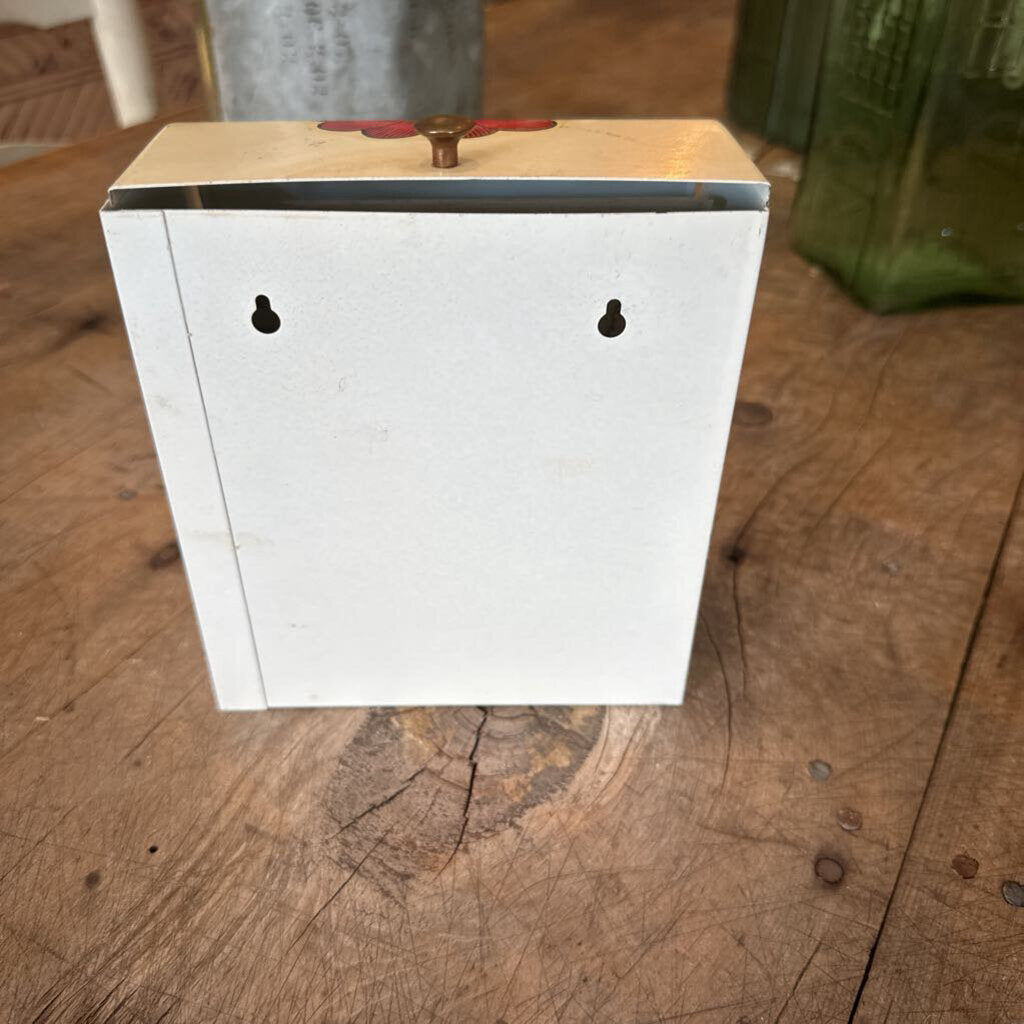 METAL RECIPE BOX WITH RECIPE CARDS