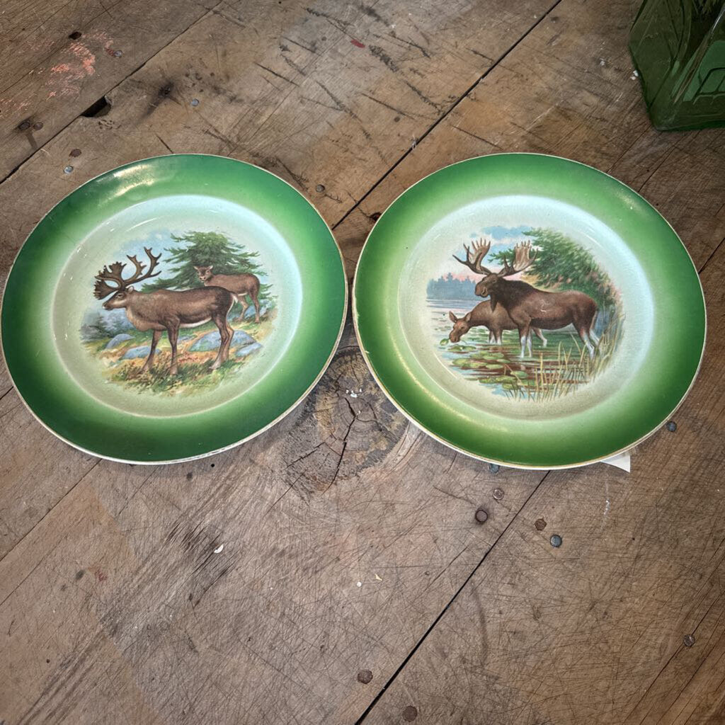 BUFFALO POTTERY MOOSE PLATES
