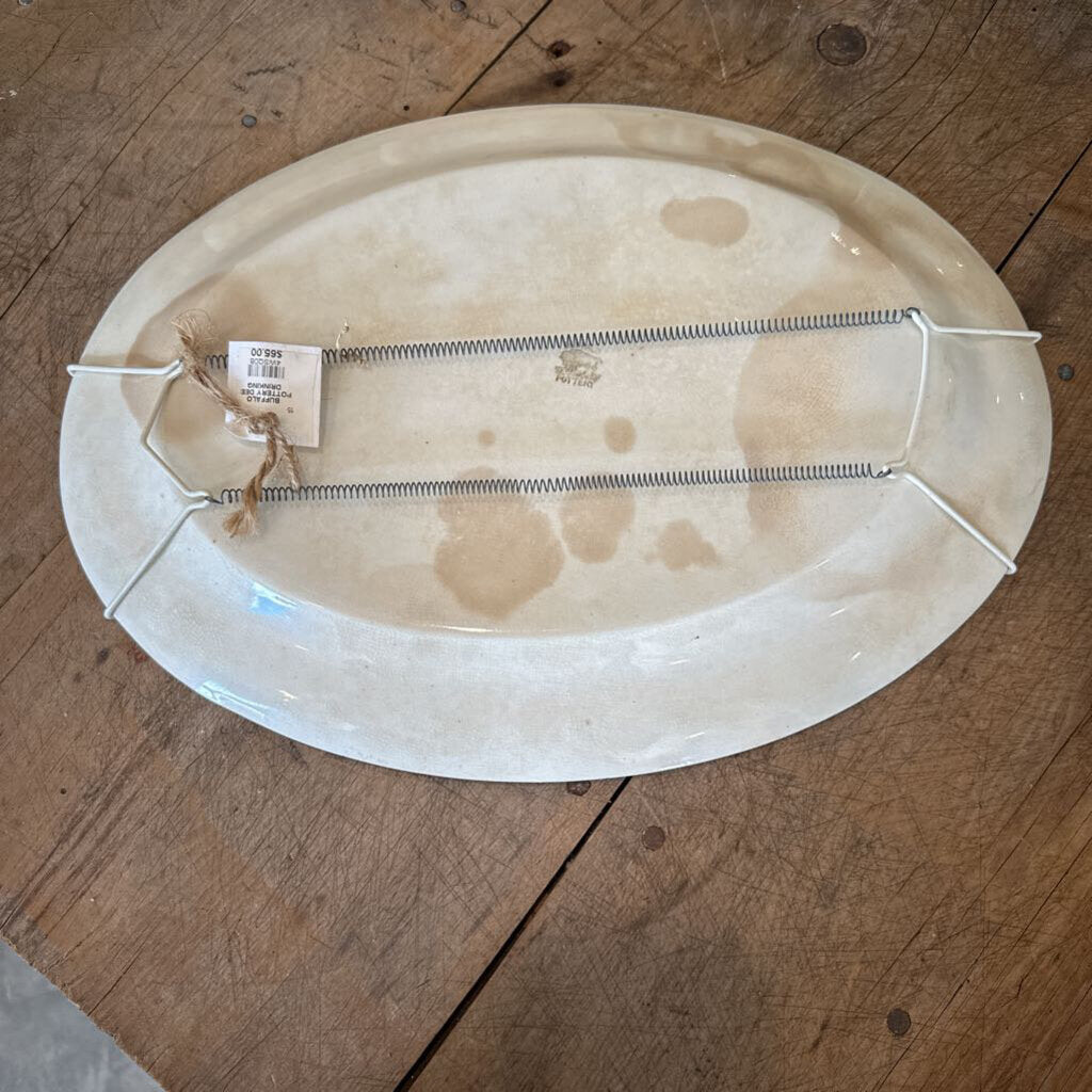 BUFFALO POTTERY DEER PLATTER