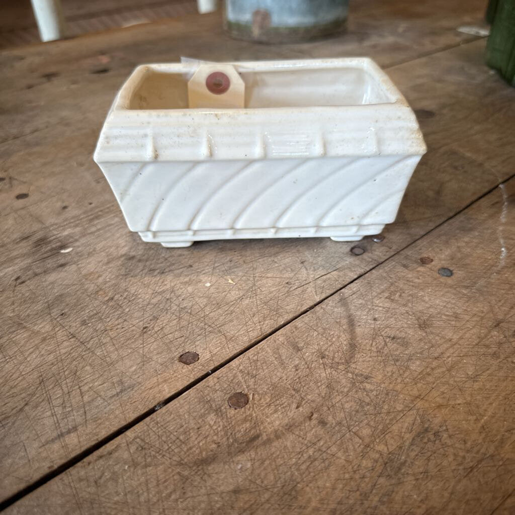 MID CENTURY SCROLL PLANTER