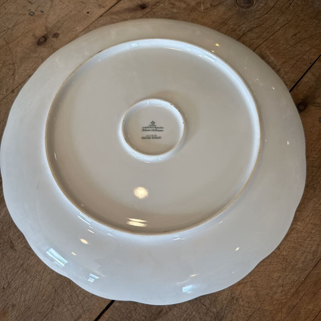 HAND PAINTED FLORAL PLATE FROM WESTERN GERMANY