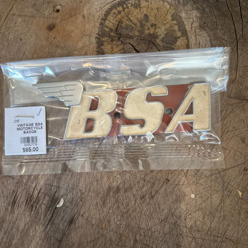 BSA MOTORCYCLE BADGE