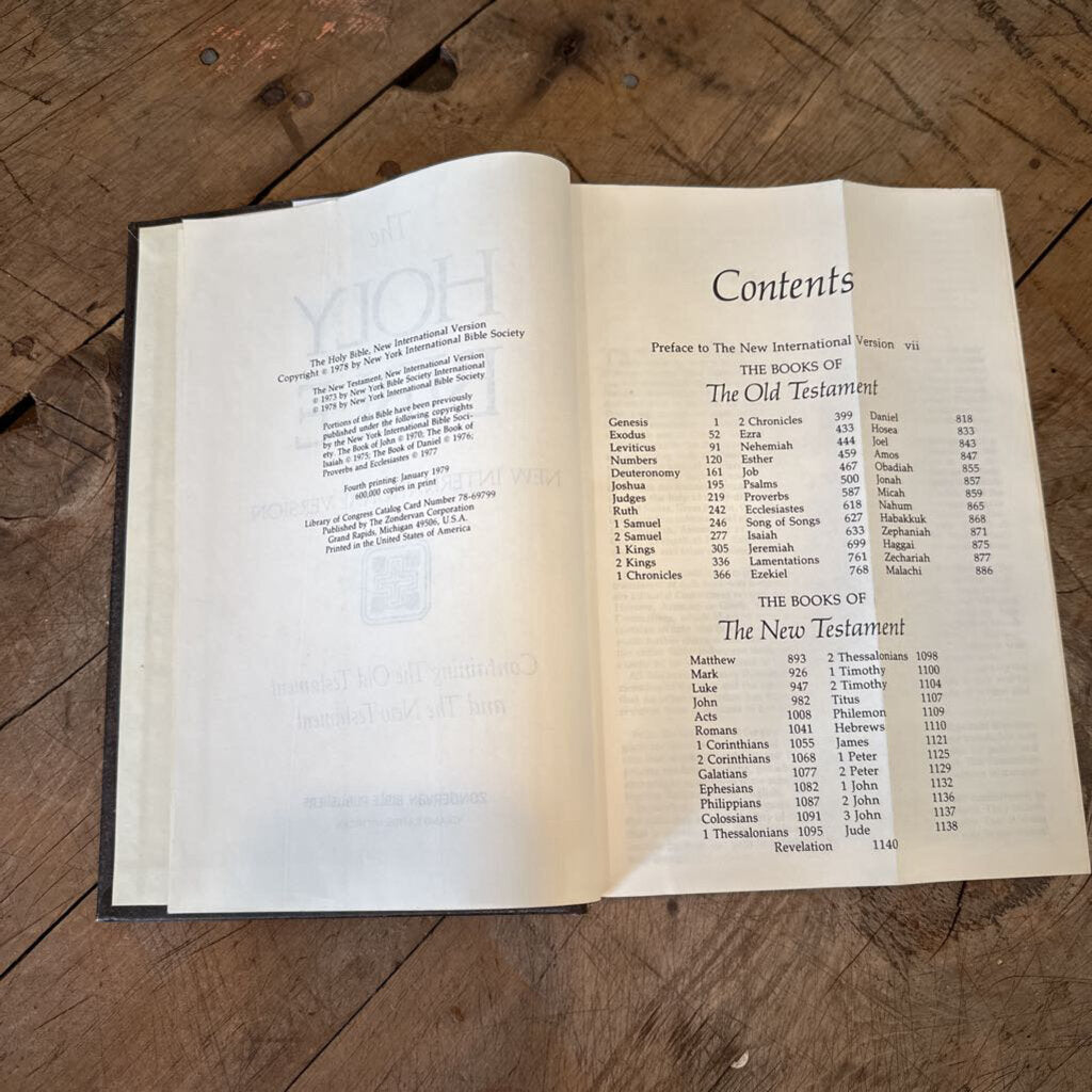 NEW INTERNATIONAL VERSION HOLY BIBLE