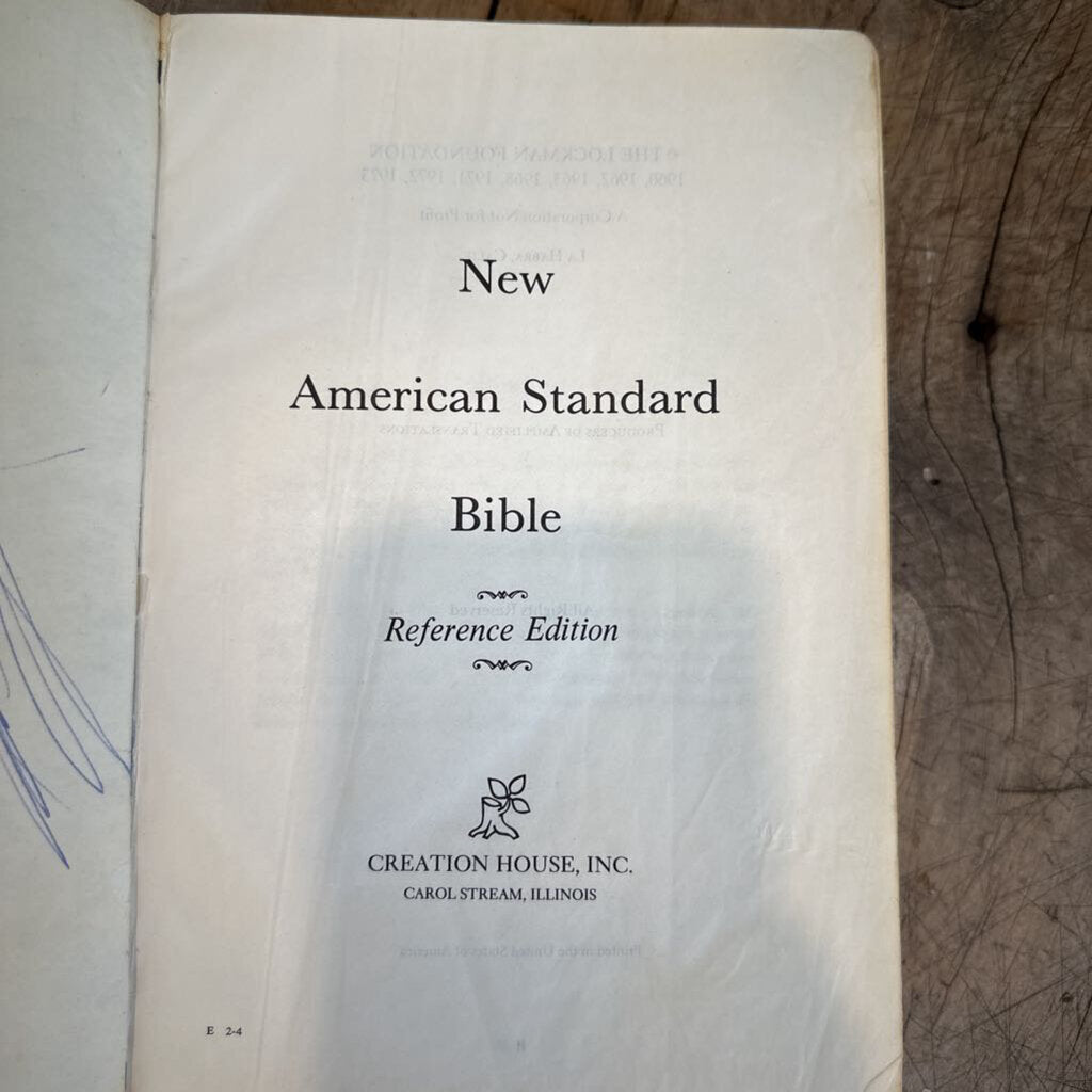 NEW AMERICAN STANDARD BIBLE