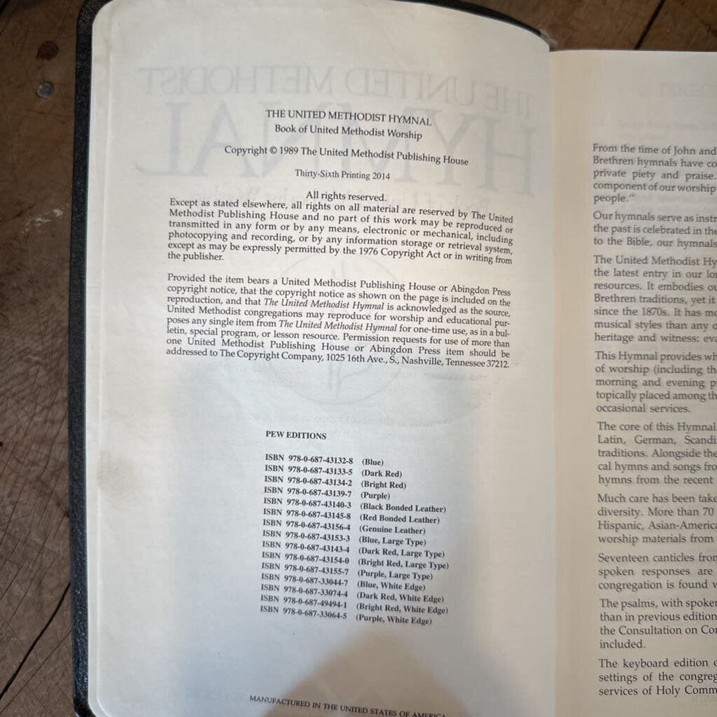 UNITED METHODIST HYMNAL