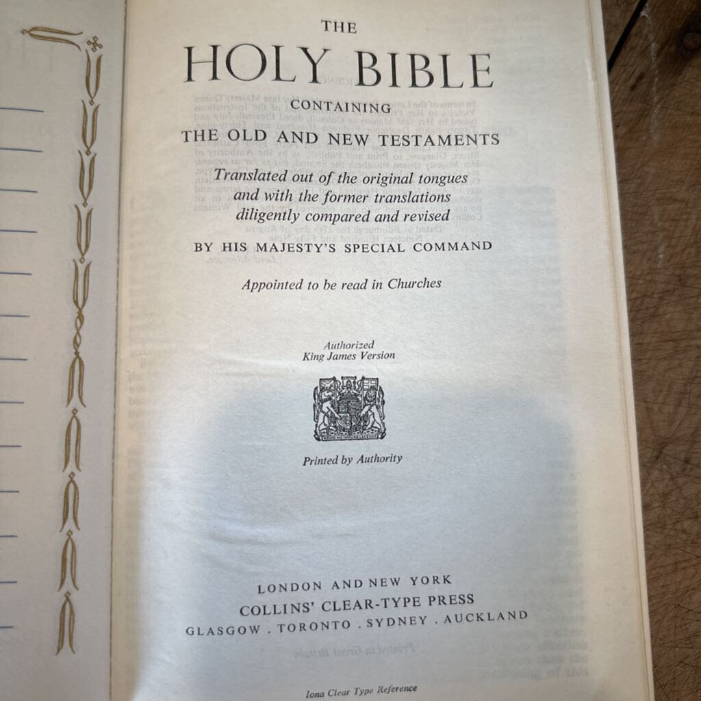 COLLINS PRESS HOLY BIBLE