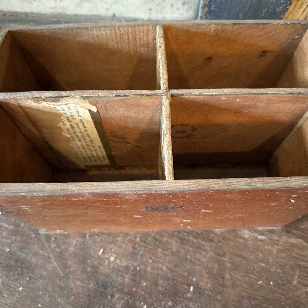 MAIL SORTER MADE FROM CIGAR BOXES