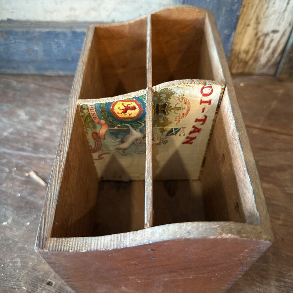 MAIL SORTER MADE FROM CIGAR BOXES