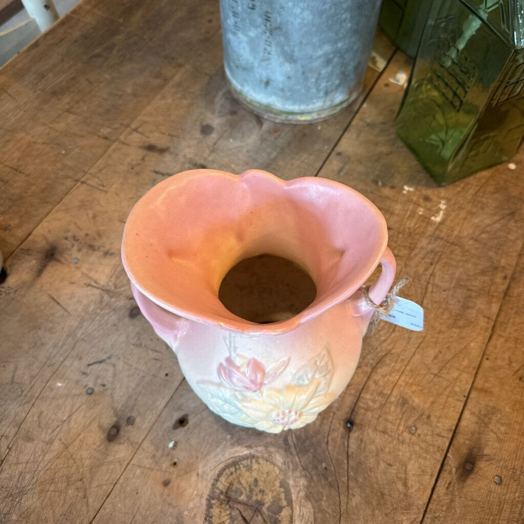 HULL POTTERY VASE WITH HANDLES
