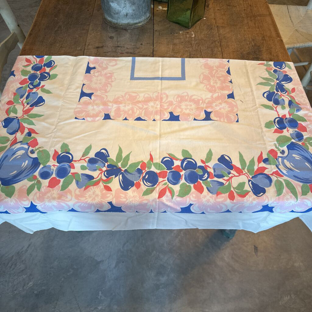 TABLECLOTH WITH FRUIT AND FLOWERS