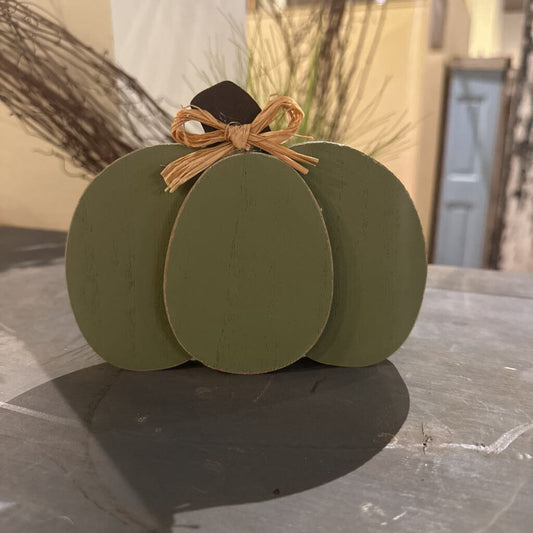 WOODEN PUMPKIN