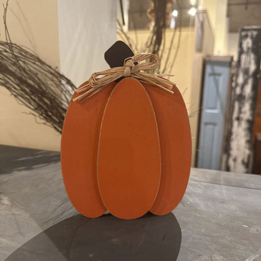 WOODEN PUMPKIN