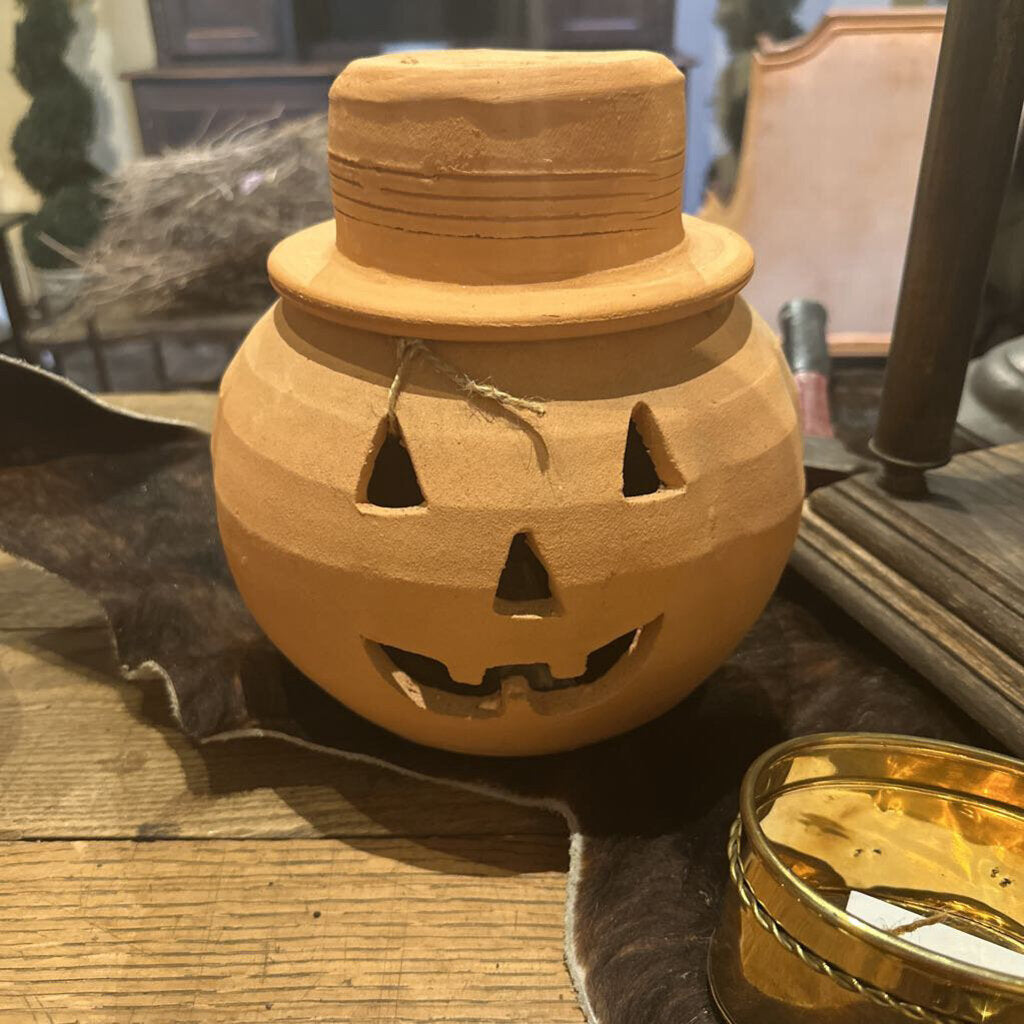 TERRACOTTA JACK-O-LANTERN