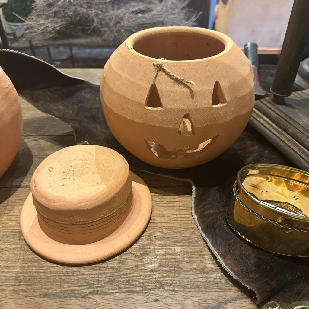 TERRACOTTA JACK-O-LANTERN