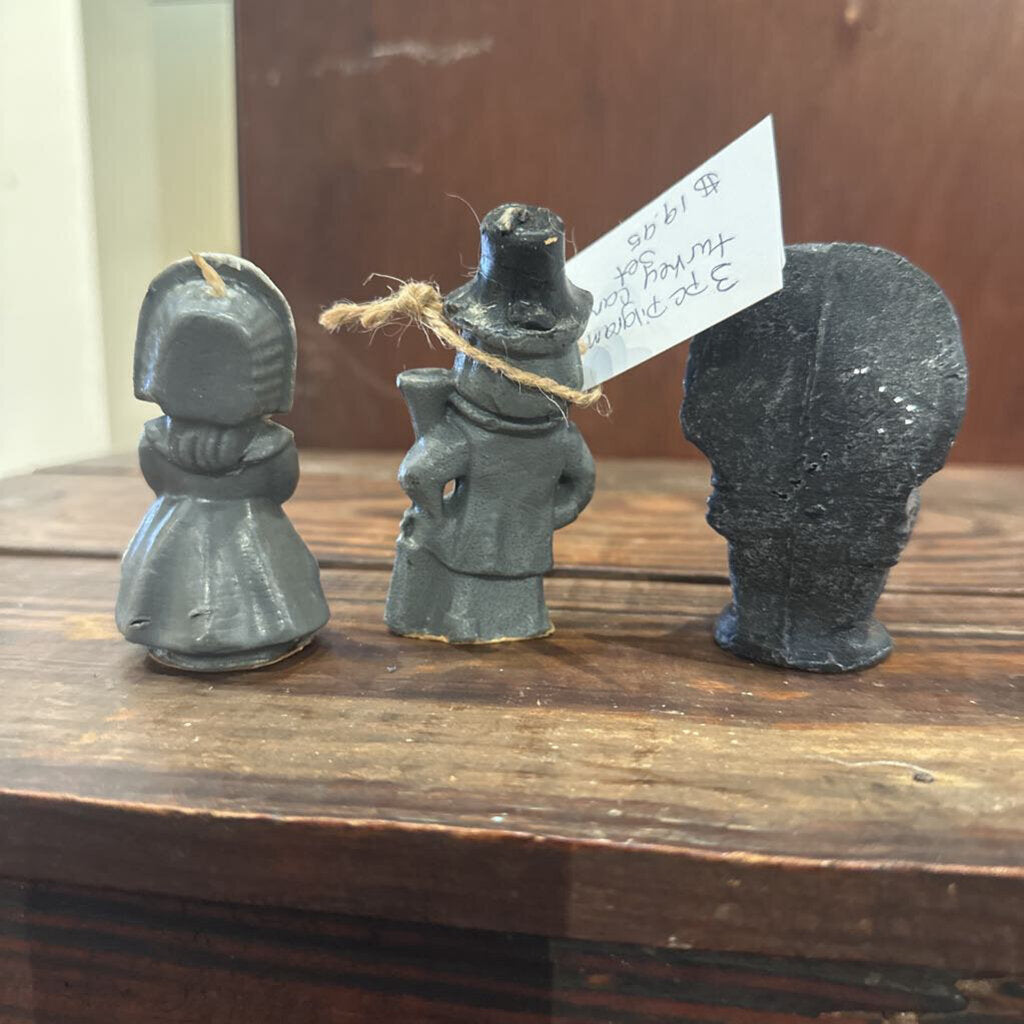 PILGRIM AND TURKEY GURLEY CANDLE SET