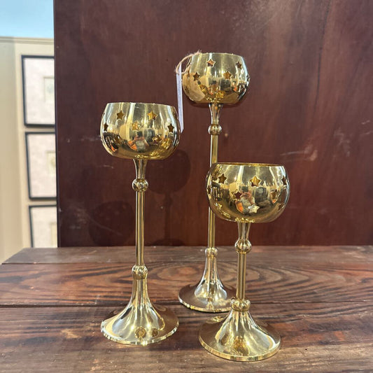STAR CUT OUT CANDLE HOLDERS