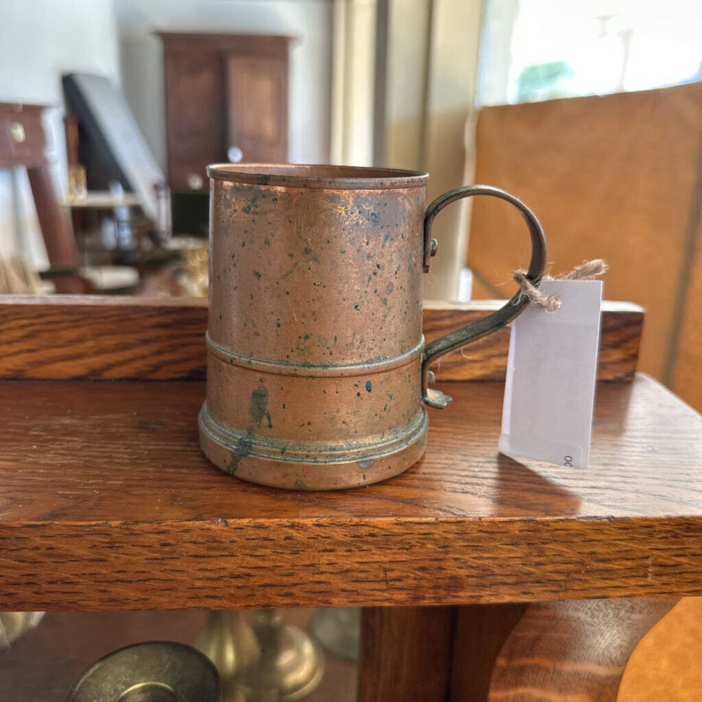 COPPER CUP WITH HANDLE
