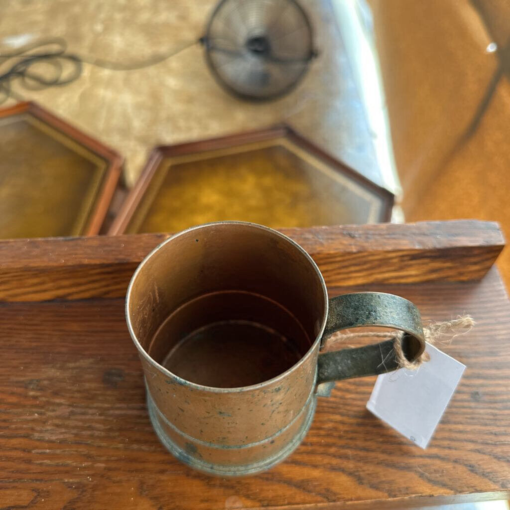 COPPER CUP WITH HANDLE