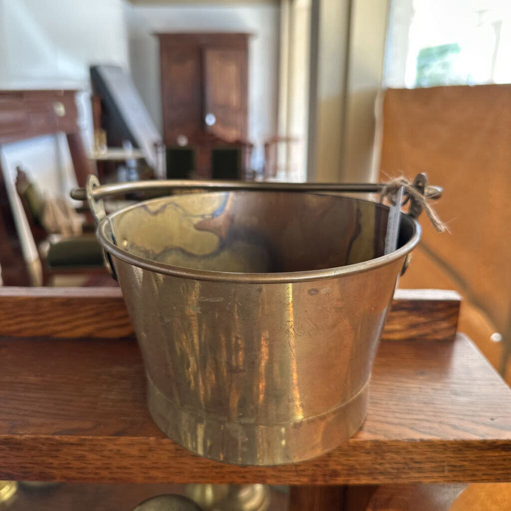 BRASS PAIL WITH HANDLE