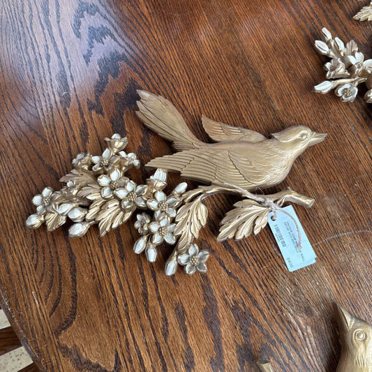 VINTAGE HOME INTERIOR WALL DECOR WITH BIRD