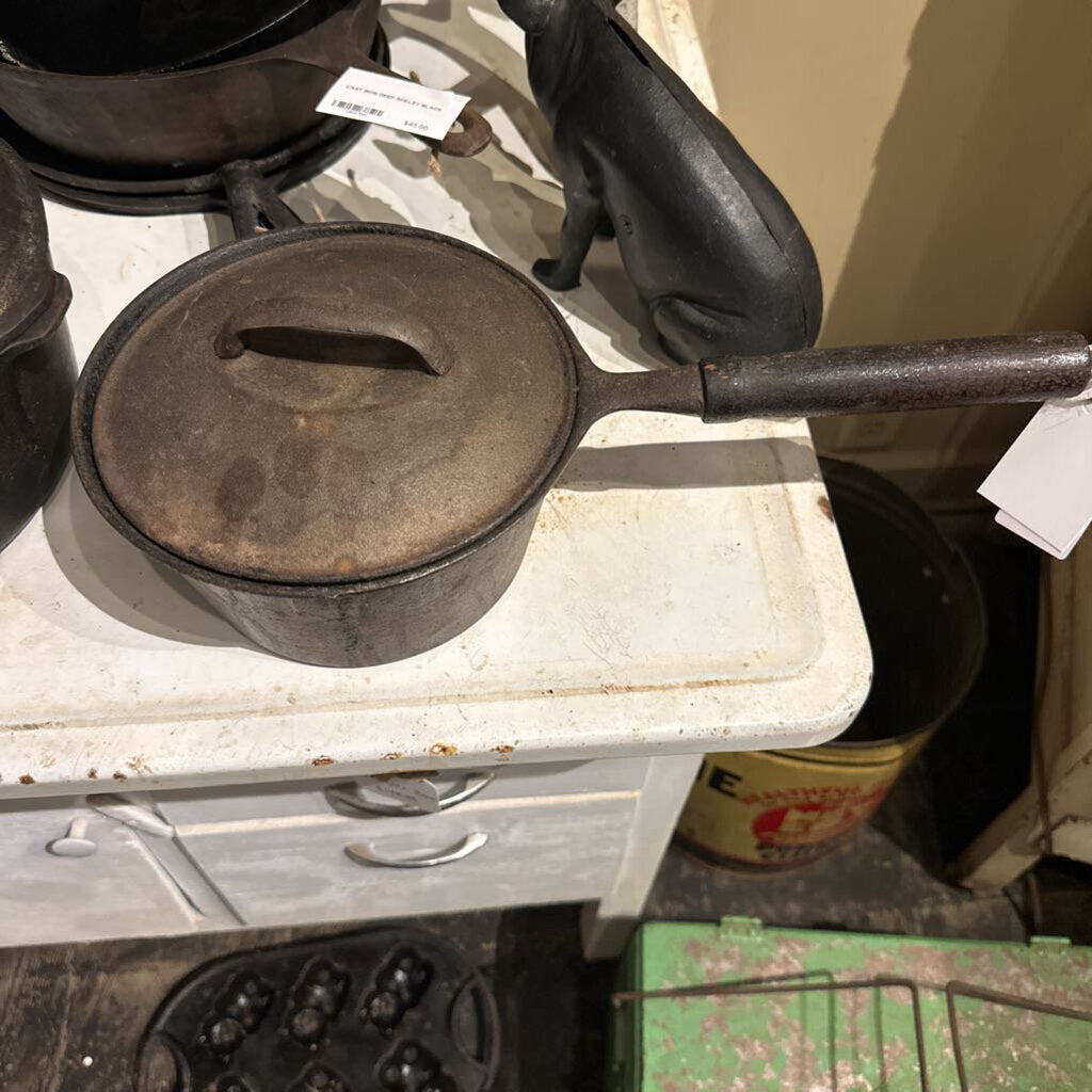 CAST IRON SAUCE PAN WITH LID