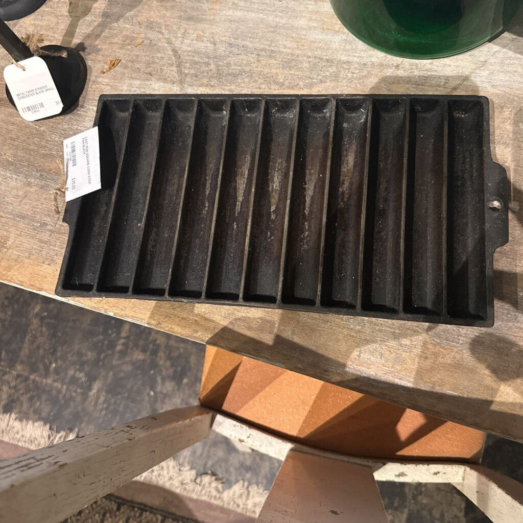 CAST IRON SQUARE CORN STICK PAN