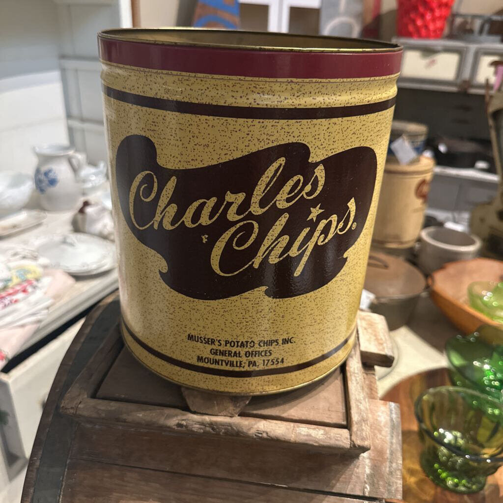CHARLES CHIP METAL TIN WITH OUT LID