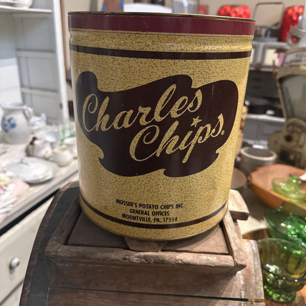 CHARLES CHIP METAL TIN WITH OUT LID
