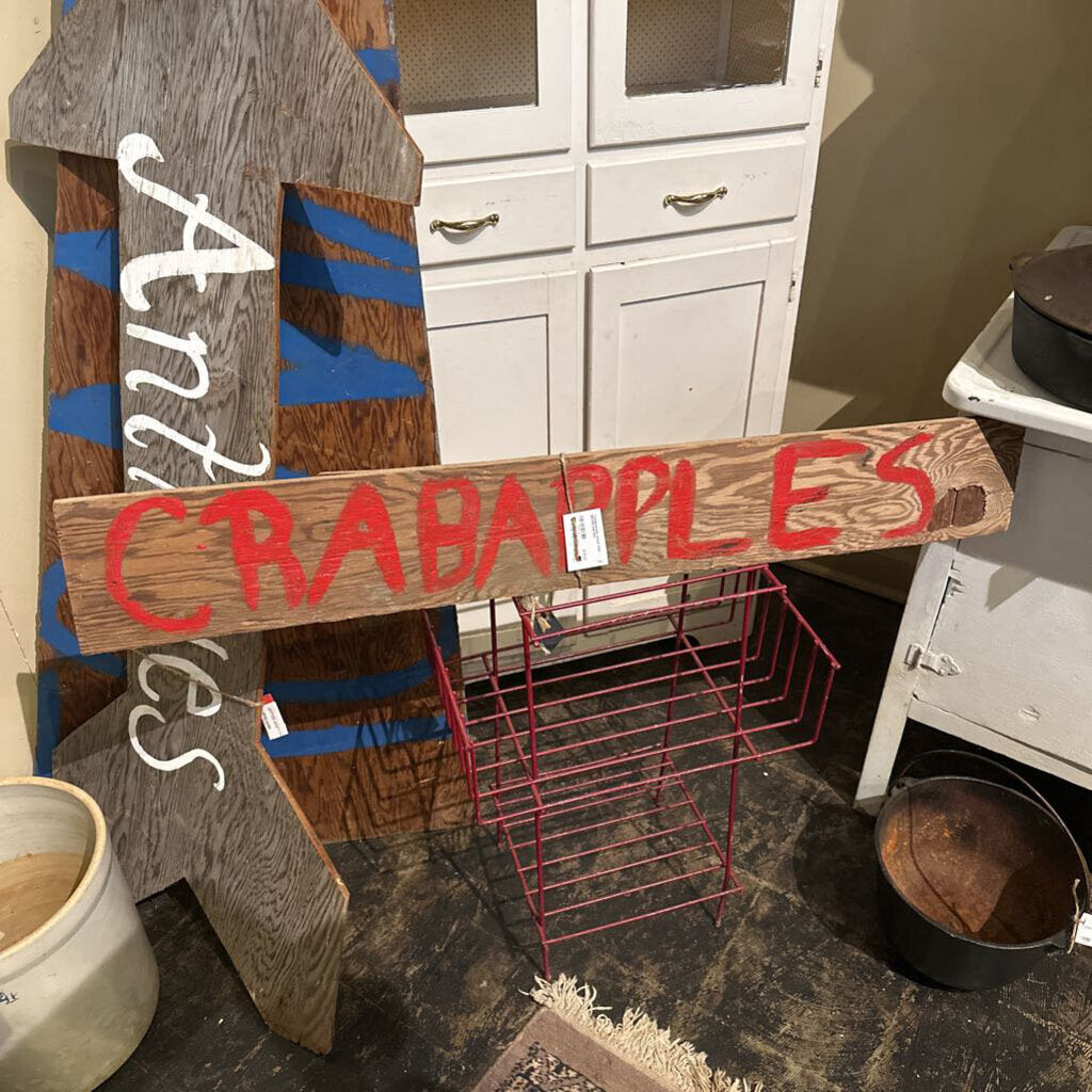 "CRABAPPLES" WOOD SIGN