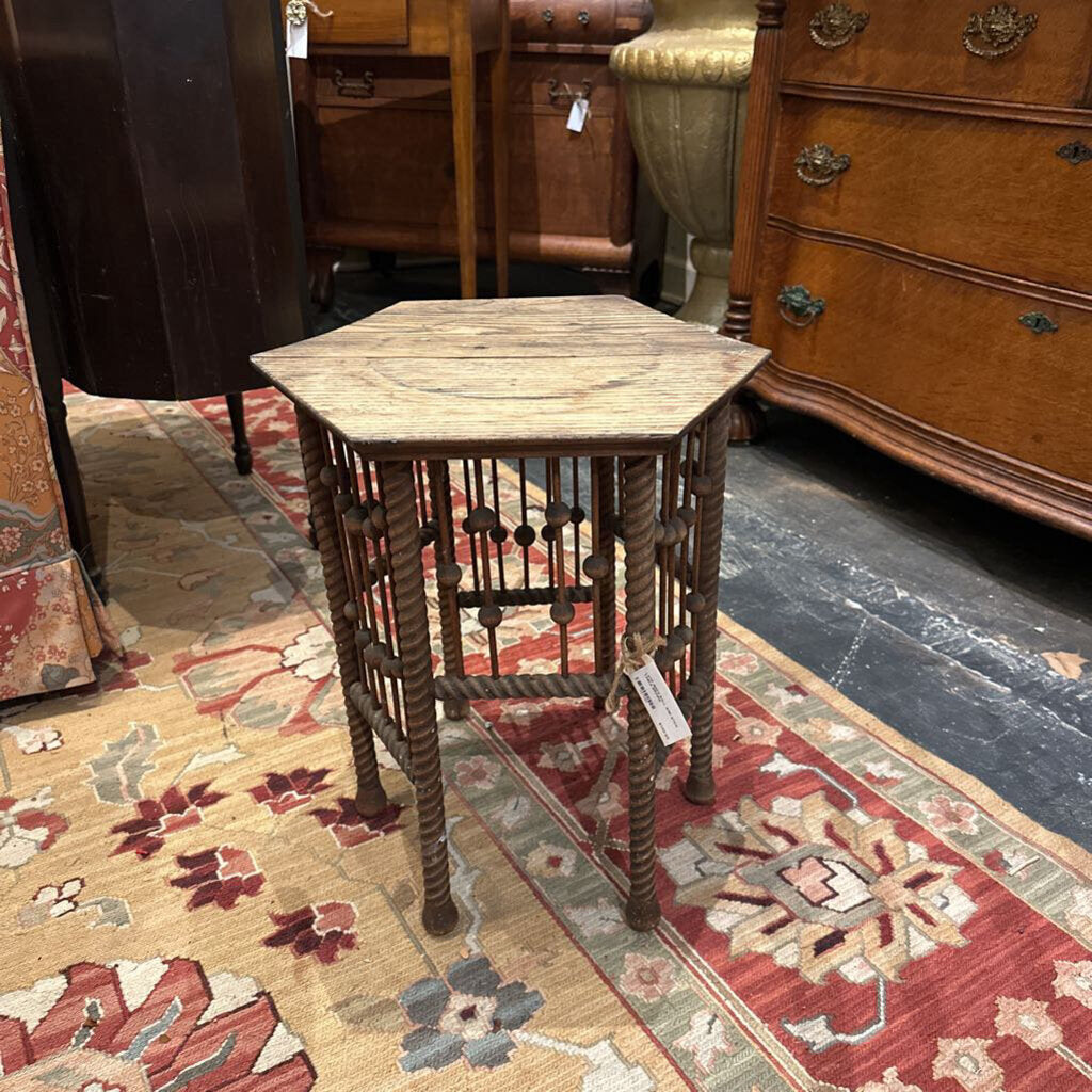 LATE 1800'S BALL AND STICK TABLE