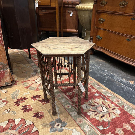 LATE 1800'S BALL AND STICK TABLE