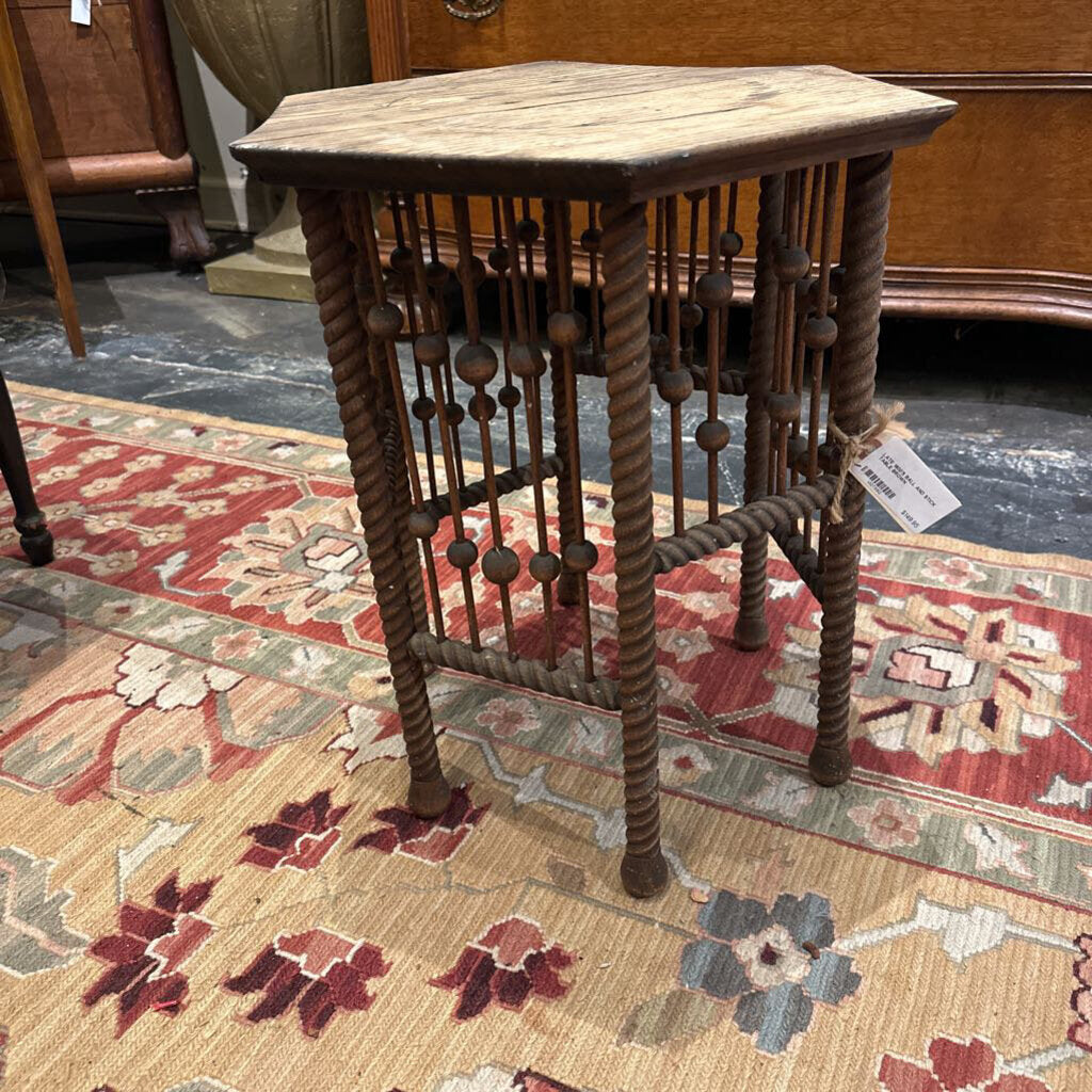 LATE 1800'S BALL AND STICK TABLE