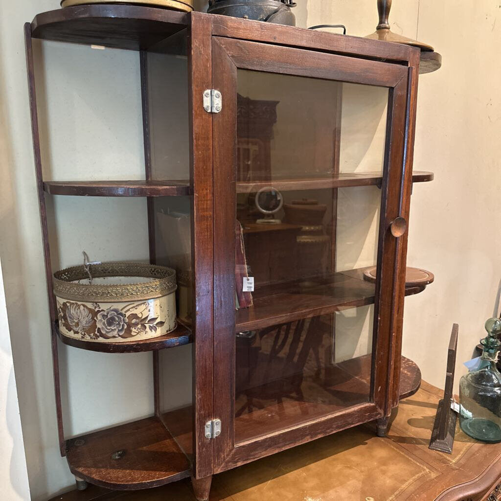 GLASS FRONT DISPLAY SHELF