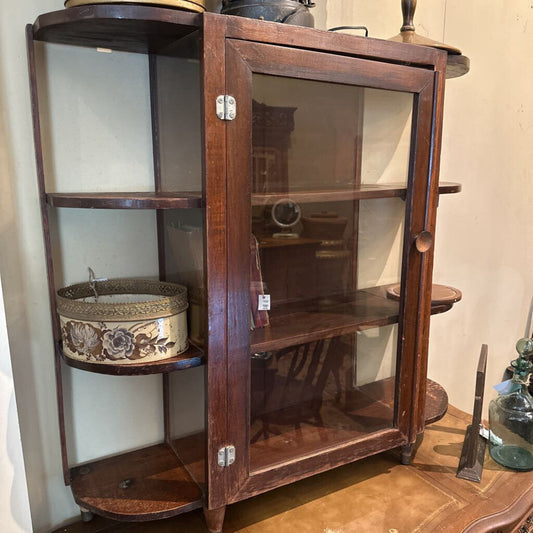 GLASS FRONT DISPLAY SHELF