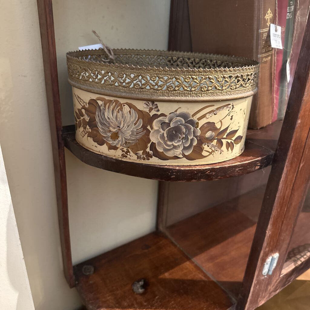 TOLE OVAL CANISTER