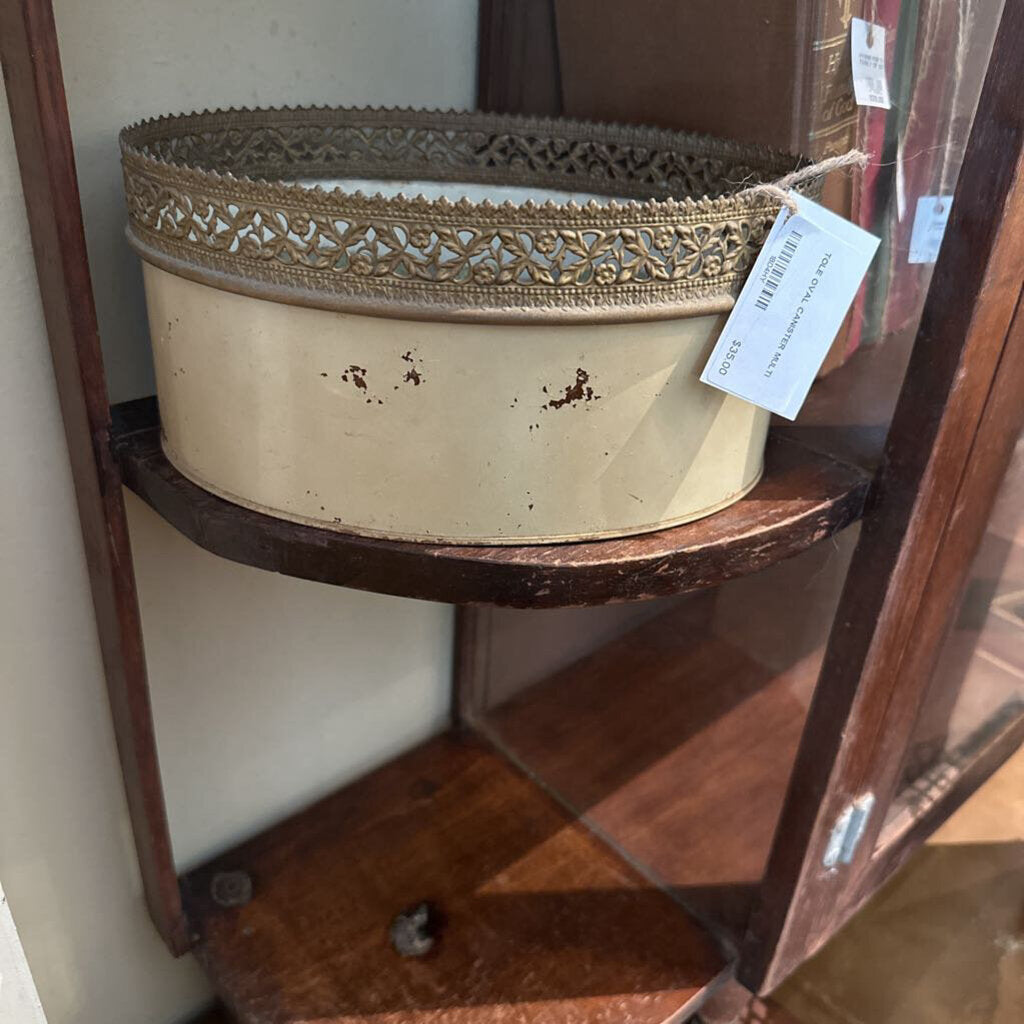 TOLE OVAL CANISTER
