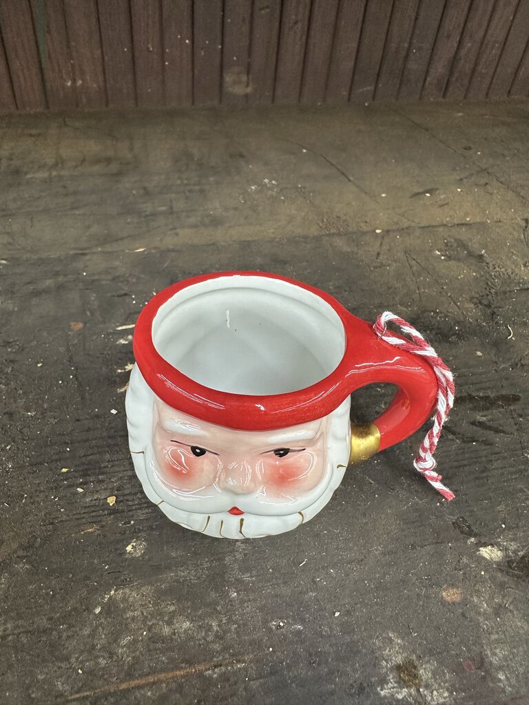 SANTA MUG ORNAMENT