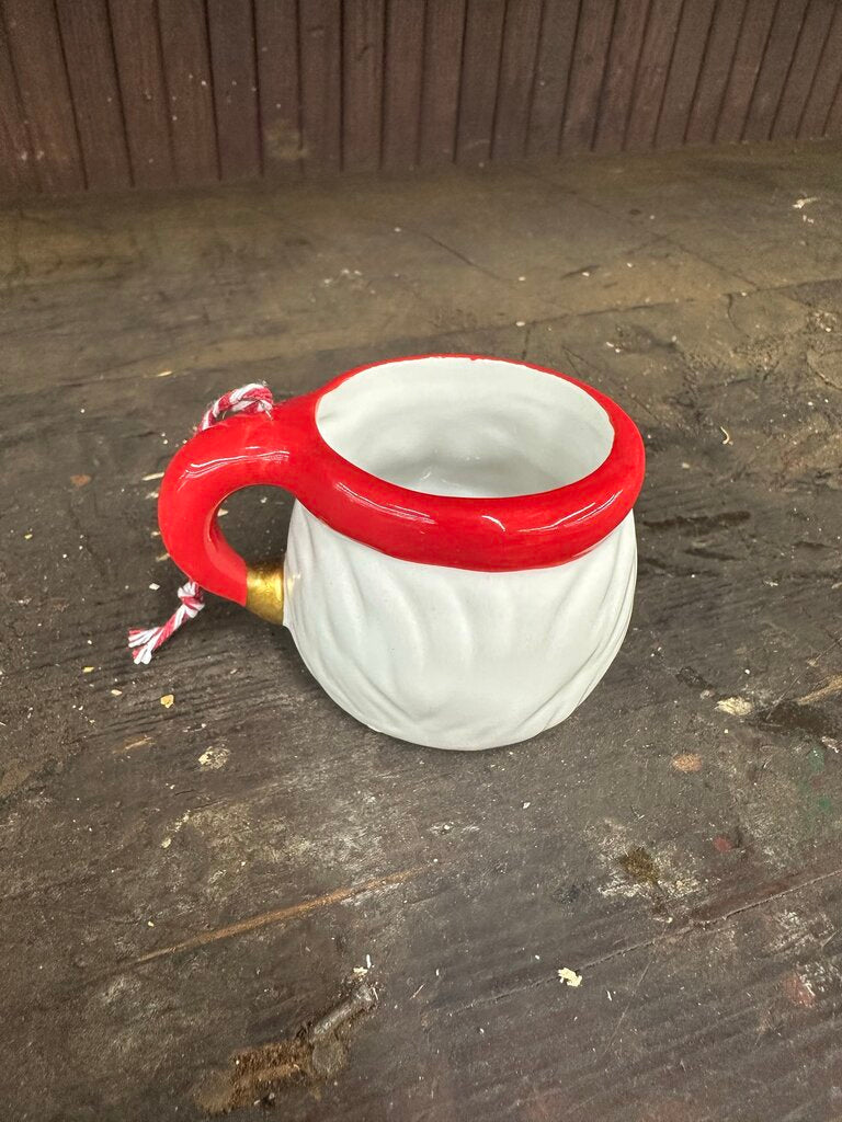 SANTA MUG ORNAMENT