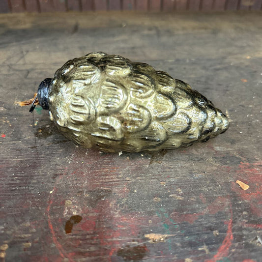 GLASS PINECONE ORNAMENT