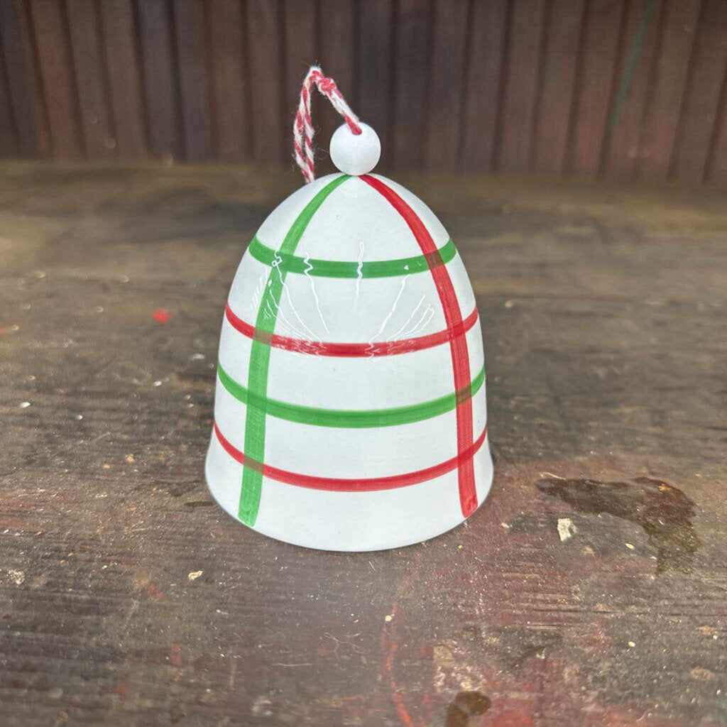 CERAMIC BELL ORNAMENT