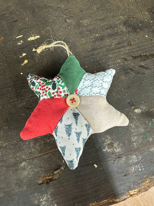 FABRIC STAR ORNAMENT
