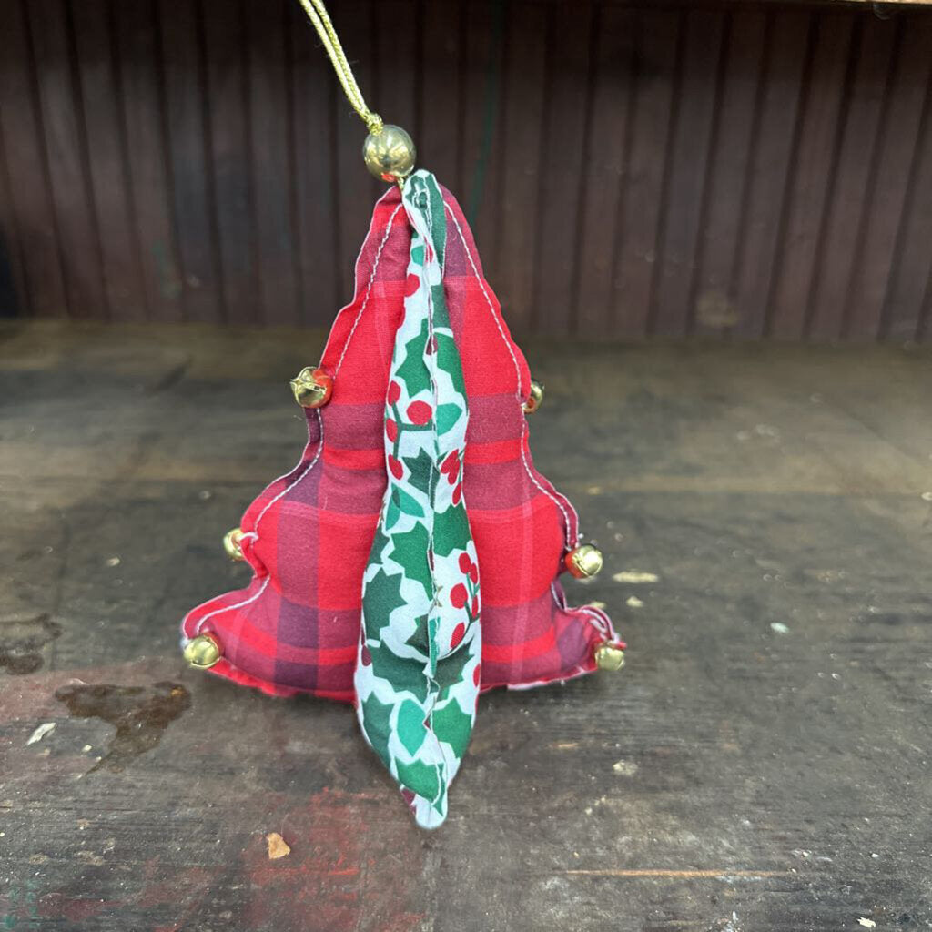 FABRIC CHRISTMAS TREE ORNAMENT