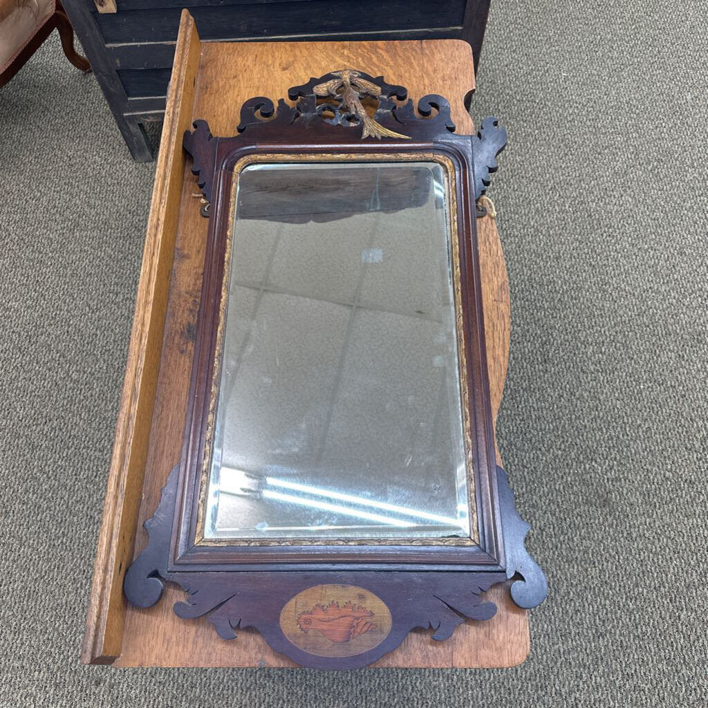 GILDED PEACOCK MIRROR