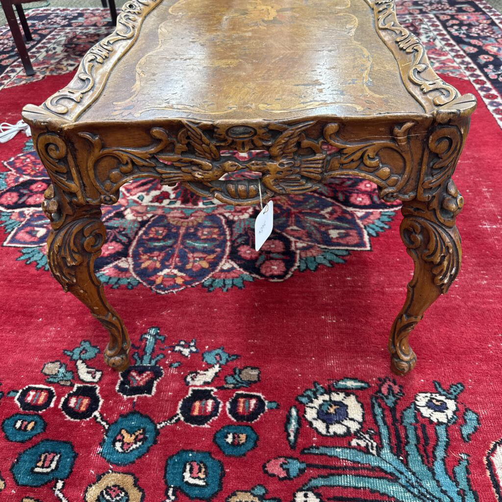 ORNATE CARVED COFFEE TABLE