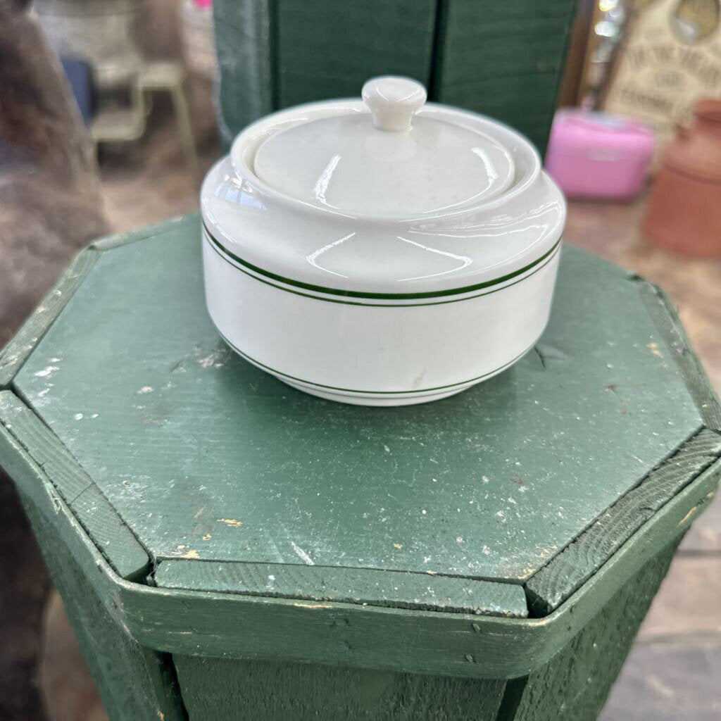 HOMER LAUGHLIN SUGAR BOWL WITH LID