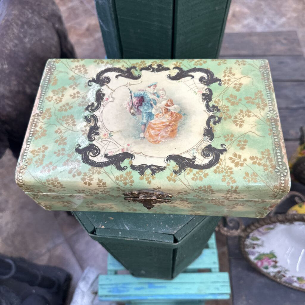 VINTAGE CELULOID DRESSER BOX